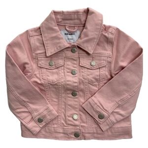 NWT Toddler Girl's Denim Jean Jacket - Pink - Size 18 - 24 M - Old Navy